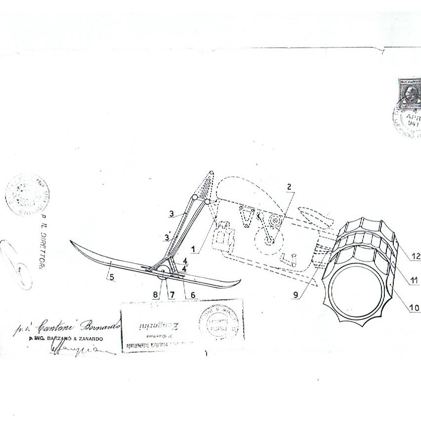 Project for the construction of the first snowmobile