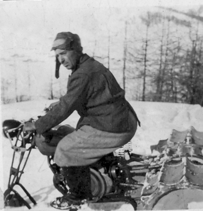 Photo with the first snowmobile 3