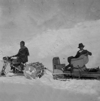 Photo with the first snowmobile 4